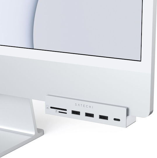 Satechi Hub 4 Θυρών USB 2.0 με σύνδεση USB-C Γκρι