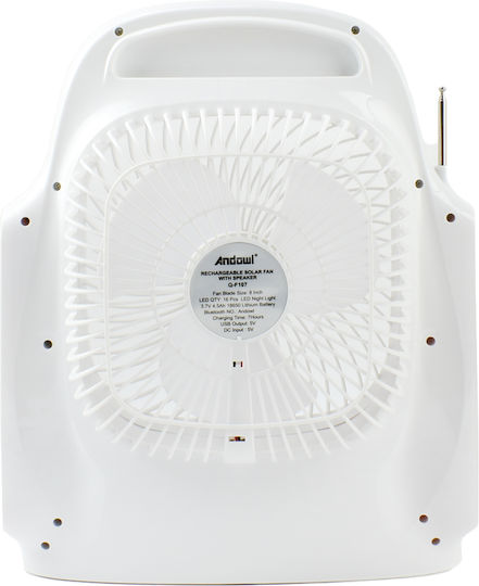 Andowl Ηλιακό σύστημα με Ανεμιστήρα Q-F107 2 Λαμπες Q-F107