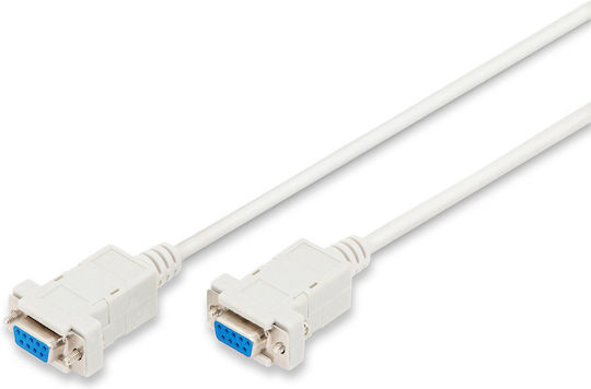 Digitus Καλώδιο RS232 9-pin female σε RS232 9-pin female 1.8m (AK-610100-018-E)