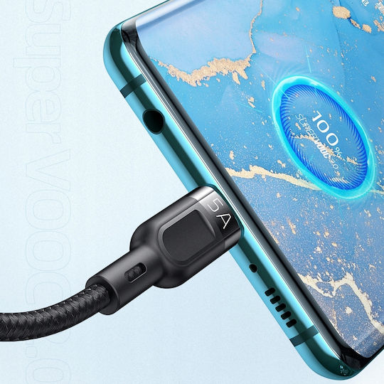 Mcdodo Braided USB to Type-C / Lightning / micro USB Cable Μαύρο 1.2m (CA-0930)