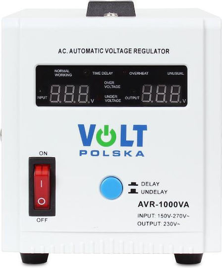 Volt Polska AVR-1000VA Σταθεροποιητής Τάσης με 2 Πρίζες Ρεύματος