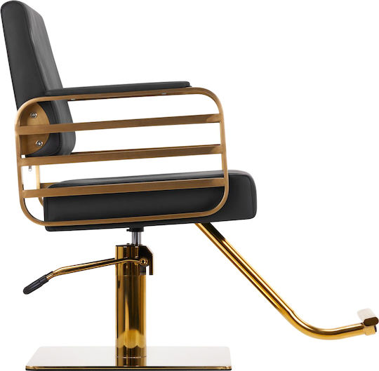 Gabbiano Hairdressing Chair Avila Gold Black