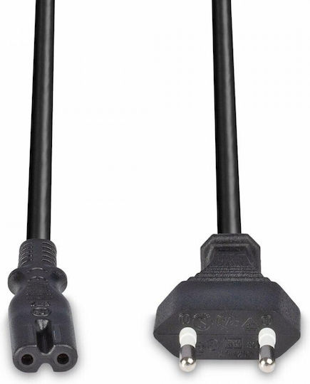 Lindy IEC C7 - IEC C7 Cable 5m Μαύρο