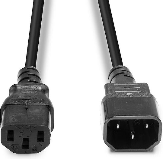 Lindy Iec IEC C13 - IEC C13 Cable 2m Μαύρο 30321