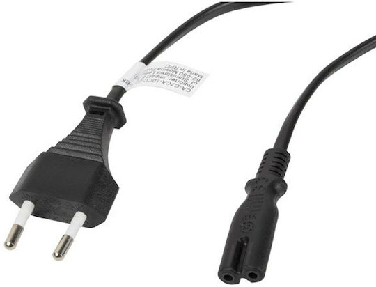 Lanberg IEC C13 - Euro Cable 1.8m Μαύρο CA-C7CA-10CC-0018-BK