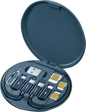 Remax RC-190 Regular USB to Lightning / Type-C / micro USB Cable 3A Λευκό 0.25m