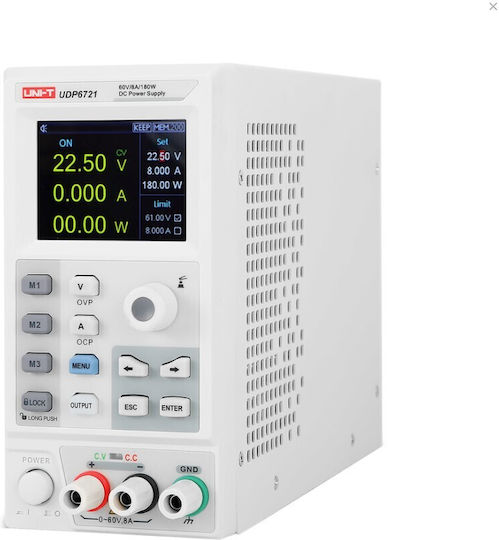 Uni-T Laboratory Power Supply with 1 Channel 8A and Maximum Power 180W UDP6721