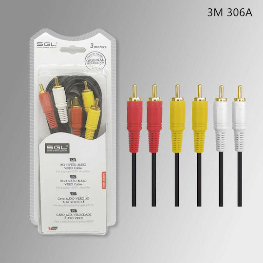 SGL Cable Composite male - Composite male 3m (096100)