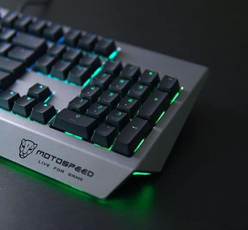 Motospeed CK99 Gaming Tastatură Mecanică cu LK Libra Orange comutatoare și iluminare RGB (Engleză US) Gri