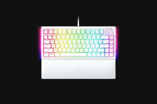 Razer BlackWidow V4 Gaming Mechanical Keyboard 75% with Razer Orange switches and RGB lighting (English US) White