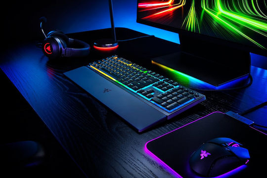 Razer Ornata V3 Gaming Mechanical Keyboard with Membrane Switches and RGB Lighting English US