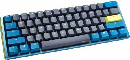 Ducky One 3 Mini Daybreak Gaming Mechanische Tastatur 60% mit Cherry MX Geräuschlos Rot Schaltern und RGB-Beleuchtung (Englisch US) Blue/Grey