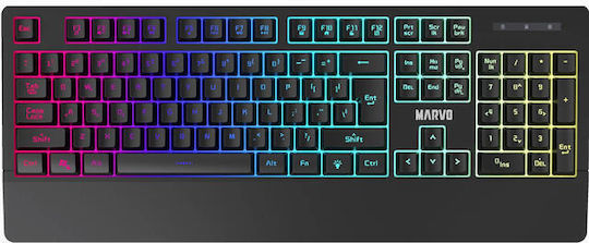 Marvo K635 Gaming Πληκτρολόγιο με RGB φωτισμό (Αγγλικό US)