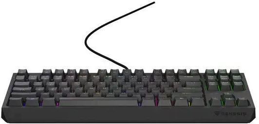 Genesis Thor 230 TKL Gaming Mechanical Keyboard Tenkeyless with Outemu Red Switches and RGB Lighting English US