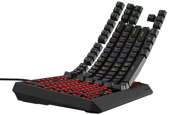 Genesis Thor 230 TKL Gaming Mechanical Keyboard Tenkeyless with Outemu Red Switches and RGB Lighting English US