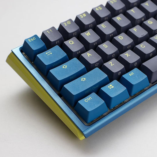 Ducky One 3 Mini Daybreak Gaming Mechanische Tastatur 60% mit Cherry MX Geräuschlos Rot Schaltern und RGB-Beleuchtung (Englisch US) Blue/Grey