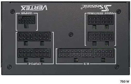 Seasonic VERTEX PX 750W Μαύρο Τροφοδοτικό Υπολογιστή Full Modular 80 Plus Platinum