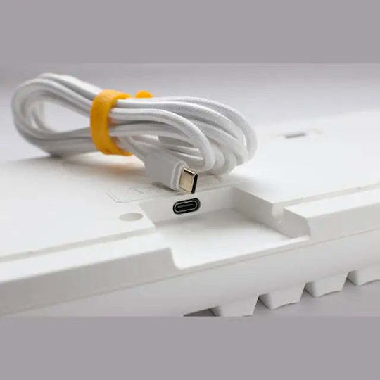 Ducky One 3 Gaming Mechanische Tastatur mit Cherry MX Braun Schaltern und RGB-Beleuchtung (Englisch US) Pure White