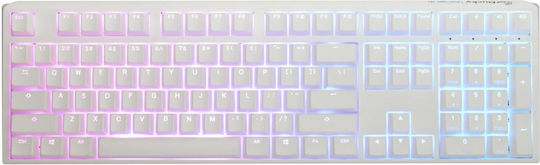 Ducky One 3 Gaming Mechanische Tastatur mit Cherry MX Braun Schaltern und RGB-Beleuchtung (Englisch US) Pure White
