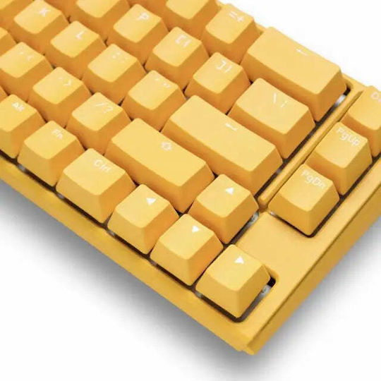 Ducky One 3 SF Gaming Μηχανικό Πληκτρολόγιο 65% με Cherry MX Black διακόπτες και RGB φωτισμό (Αγγλικό US) Κίτρινο