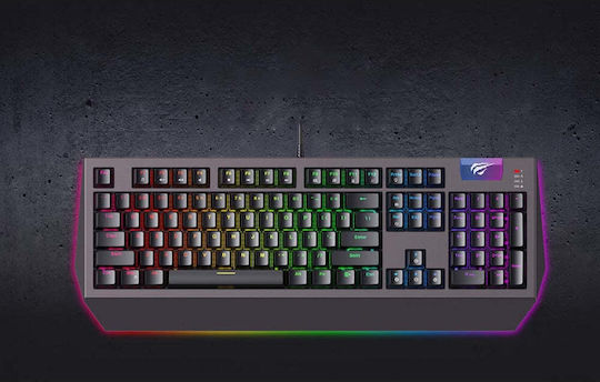Havit KB872L Gaming Μηχανικό Πληκτρολόγιο με RGB φωτισμό (Αγγλικό US)