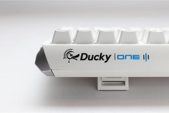 Ducky One 3 TKL Gaming Mechanical Keyboard Tenkeyless with Cherry MX Clear switches and RGB lighting (English US) Pure White