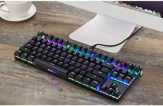 Motospeed CK101 Гейминг Механична Клавиатура Tenkeyless с Outemu Red Суичове и RGB Осветление (Английски US)