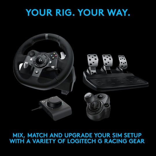 Logitech G920 + Astro A10 Bundle Lenkrad mit Pedalen für PC / XBOX Eins / Xbox Serie X/S mit 900° Drehung