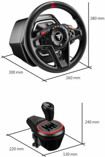 Thrustmaster T128 Steering Wheel with Pedals for PC with 900° Rotation