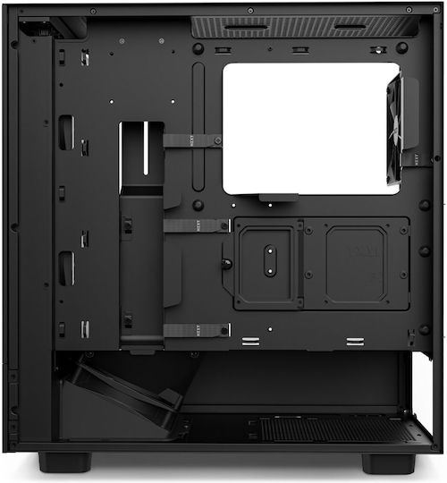 NZXT H5 Flow Gaming Midi Tower Κουτί Υπολογιστή με Πλαϊνό Παράθυρο Μαύρο