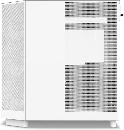NZXT H6 Flow Gaming Midi Tower Computer Case with Side Window White