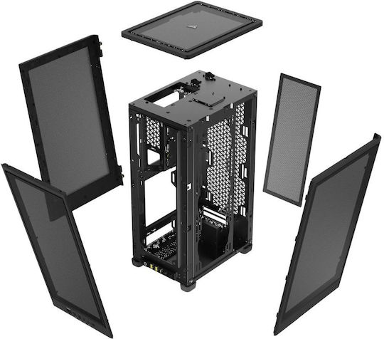 Corsair 2000D Airflow Mini Tower Κουτί Υπολογιστή Μαύρο