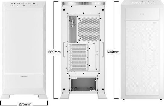 Be Quiet Dark Base Pro 901 Gaming Full tower Carcasă Calculator cu Fereastră Laterală și Iluminare RGB Alb