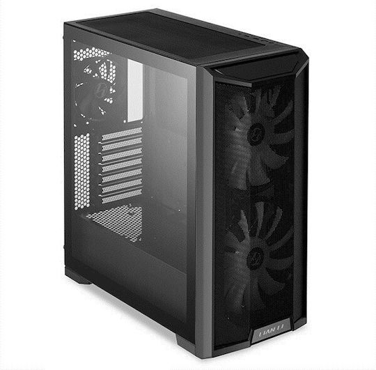 Lian Li Lancool 215 Midi Tower Κουτί Υπολογιστή με Πλαϊνό Παράθυρο και RGB Φωτισμό Μαύρο