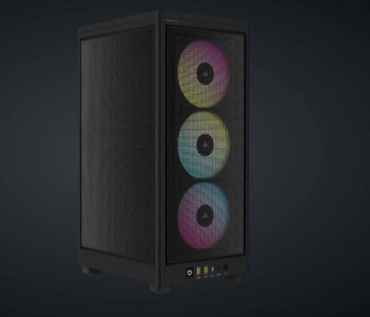 Corsair 2000D RGB Airflow ICUE Gaming Mini-Turm Computergehäuse Schwarz