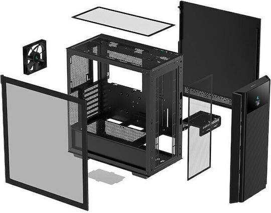 Deepcool CH510 Gaming Midi Tower Computer Case with Side Window Mesh Digital