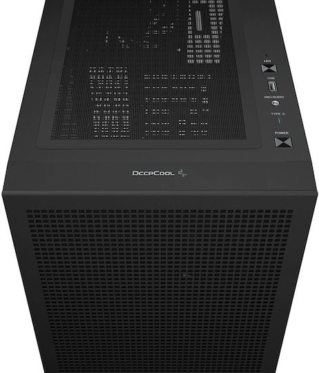 Deepcool CH560 Gaming Middle Tower Carcasă Calculator cu Fereastră Laterală și Iluminare RGB Negru