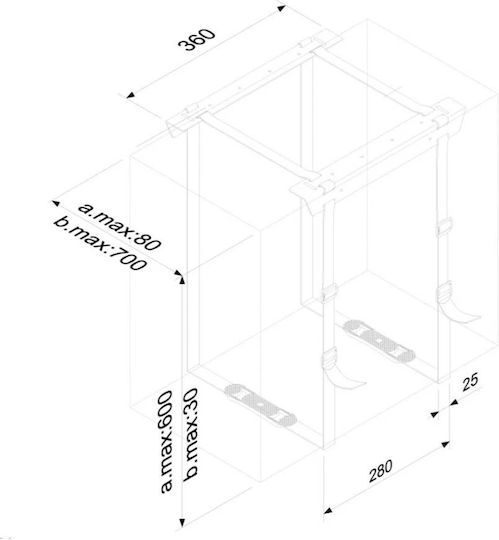 Newstar Основа За Офис Кутия За Компютър CPU-D025BLACK