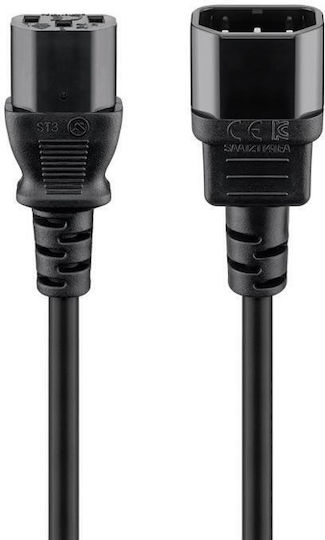 Goobay IEC C13 - IEC C13 Cable 0.5m Μαύρο 95124