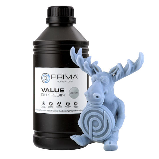 PrimaCreator Value UV Resin for 3D Printer Transparent 1kg 1000ml (PV-RESIN-B405-1000-LG)