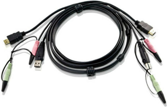 Aten 2L-7D02UH 1.8m USB HDMI KVM Cable