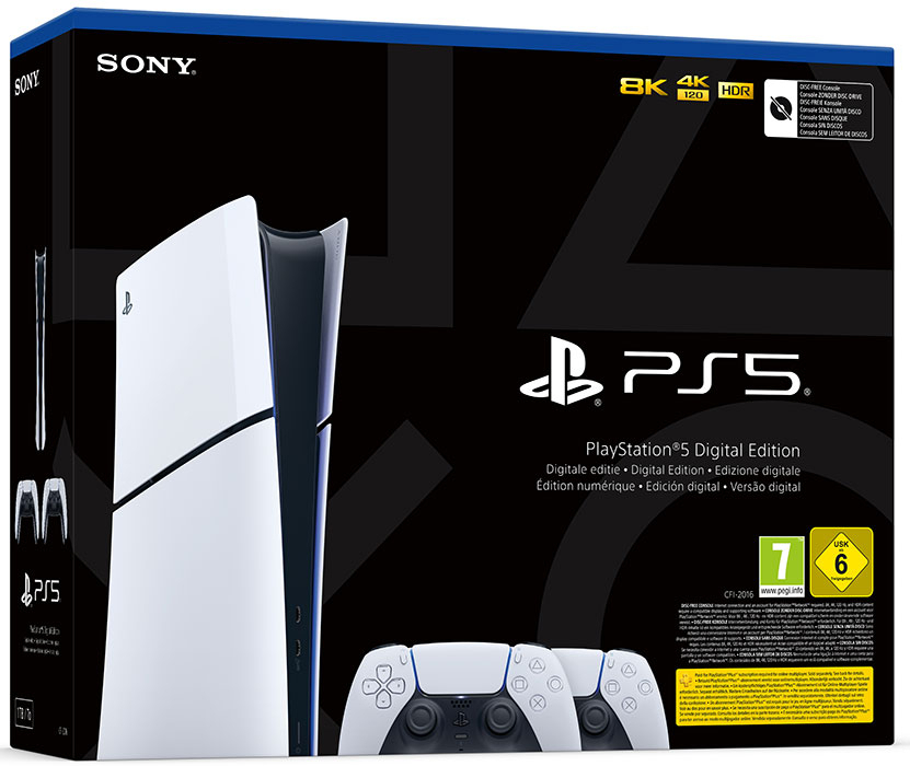 Nintendo Switch SONY PS5 1TB Sony PlayStation 5 Slim Digital 1TB cu al doilea DualSense (Pachet