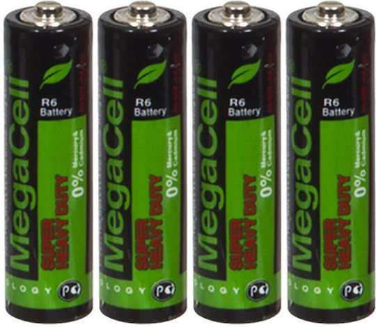 Megacell Baterii Zinc AA 1.5V 4buc