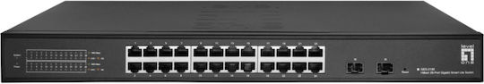 Level One GES-2126 Hilbert Managed L2 Switch με 24 Θύρες Gigabit (1Gbps) Ethernet και 2 SFP Θύρες