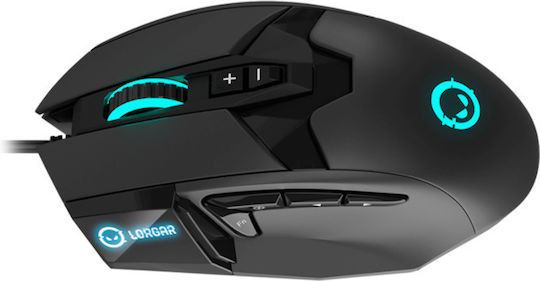Lorgar Stricter 579 RGB Gaming Gaming Maus 12000 DPI Schwarz