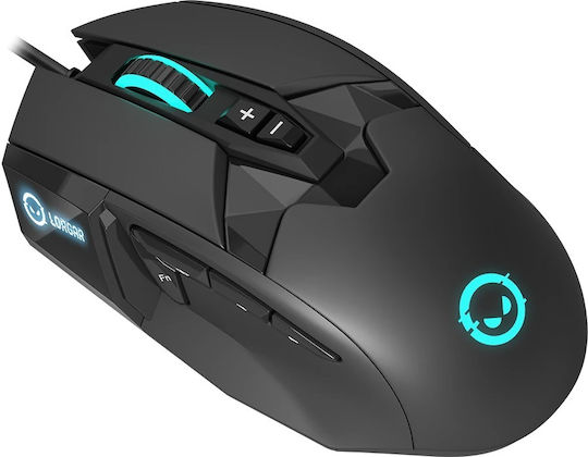 Lorgar Stricter 579 RGB Gaming Gaming Maus 12000 DPI Schwarz