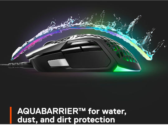 SteelSeries Aerox 5 RGB Mouse de Gaming 18000 DPI Negru Mat