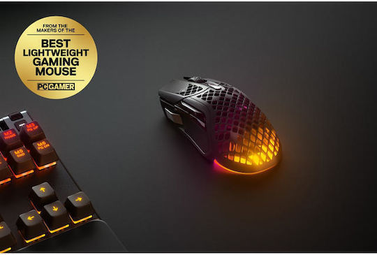 SteelSeries Aerox 5 Kabelloses RGB Gaming Maus 18000 DPI Schwarz Mattierte Oberfläche