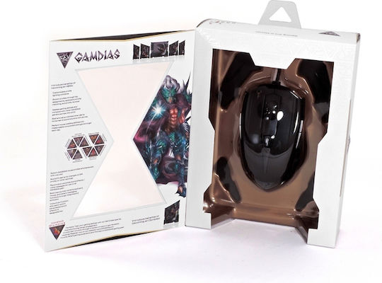 Gamdias Hades Laser Gaming Gaming Maus 8200 DPI Schwarz