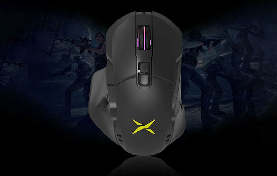 Delux M629BU RGB Gaming Gaming Maus 6200 DPI Schwarz